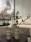 Kunsttak met groen blad en blauwe besjes - 90 cm