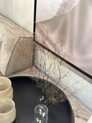 Gedroogd stuk zeegras op metalen statief - B77 x H70 cm