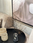 Gedroogd stuk zeegras op metalen statief - B77 x H70 cm