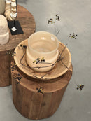 Schaal van naturel hout - D33 x H9 cm