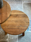 Set van 2 salontafels in naturelkleur - 80 cm & 60 cm