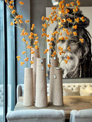 Hoge smalle vaas Soave – light brown – 17x61 cm