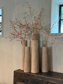 Hoge smalle vaas Soave – light brown – 17x61 cm