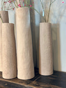 hoge smalle vaas Soave – light brown – 17x48,5 cm