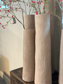 hoge smalle vaas Soave – light brown – 17x48,5 cm