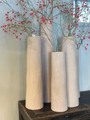 hoge smalle vaas Soave – light brown – 17x48,5 cm