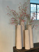 hoge smalle vaas Soave – light brown – 17x48,5 cm