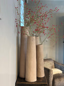 hoge smalle vaas Soave – light brown – 17x48,5 cm