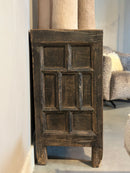 Zwart dressoir met 4 lades en 2 deurtjes - 145x42x85 cm