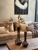 Kunsttak met oranje besjes - 100 x 55 cm