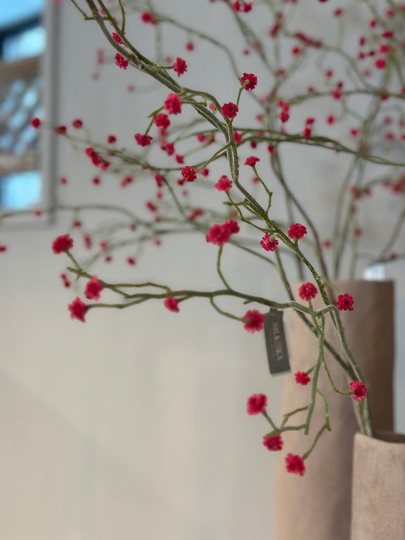 Gipskruid tak in fuchsia kleur – 124 cm