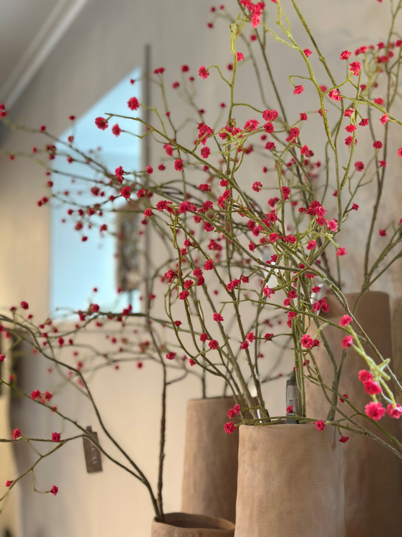 Gipskruid tak in fuchsia kleur – 124 cm