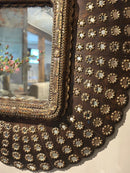 Peacock spiegel in bronskleur - 145x115 cm