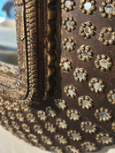 Peacock spiegel in bronskleur - 145x115 cm