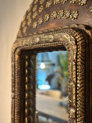 Peacock spiegel in bronskleur - 145x115 cm