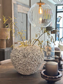 XXL witte koraal-vaas - H50 x D 40 cm