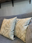 Kussen met grafische patronen - Lapella Gold CLAUDI - 45x45 cm