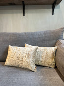 Goud fluffy kussen - Elgia Gold CLAUDI - 30x45 cm