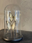 Vlinderstolp met 2 witte vlinders – D12 x H21 cm