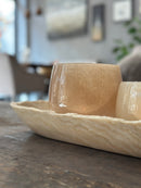 Schaal van onyx ovaal – 63x23x6 cm