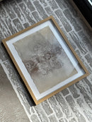 Schilderij met gestructureerde abstracte kunst – blank hout – 42x52 cm