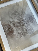 Schilderij met gestructureerde abstracte kunst – blank hout – 42x52 cm