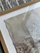 Schilderij met gestructureerde abstracte kunst – blank hout – 42x52 cm