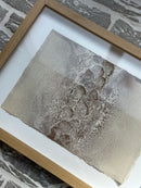 Schilderij met gestructureerde abstracte kunst – blank hout – 32x42 cm