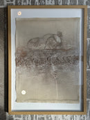 Schilderij met gestructureerde abstracte kunst – blank hout – 52x72 cm