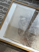 Schilderij met gestructureerde abstracte kunst – blank hout – 52x72 cm