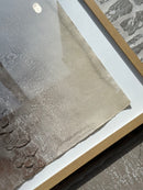 Schilderij met gestructureerde abstracte kunst – blank hout – 52x72 cm