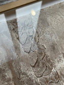 Schilderij met gestructureerde abstracte kunst – blank hout – 52x72 cm