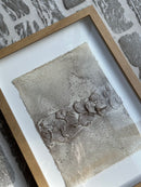 Schilderij met gestructureerde abstracte kunst – blank hout – 23x32 cm