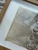 Schilderij met gestructureerde abstracte kunst – blank hout – 23x32 cm