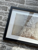 Schilderij met gestructureerde abstracte kunst – zwart hout – 32x42 cm