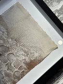 Schilderij met gestructureerde abstracte kunst – zwart hout – 32x42 cm