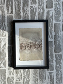 Schilderij met gestructureerde abstracte kunst – zwart hout – 23x32 cm