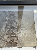 Schilderij met gestructureerde abstracte kunst – zwart hout – 23x32 cm