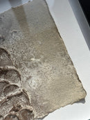 Schilderij met gestructureerde abstracte kunst – zwart hout – 23x32 cm