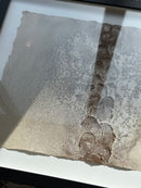 Schilderij met gestructureerde abstracte kunst – zwart hout – 42x52 cm