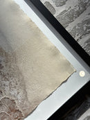 Schilderij met gestructureerde abstracte kunst – zwart hout – 42x52 cm