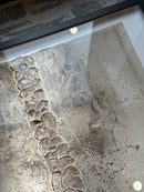 Schilderij met gestructureerde abstracte kunst – zwart hout – 52x72 cm