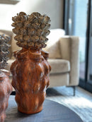 Peach kleurige vaas Ciro – 17x40 cm