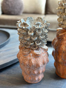 Peach kleurige vaas Ciro – 15x32 cm