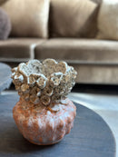 Peach kleurige vaas Ciro – 17x21 cm