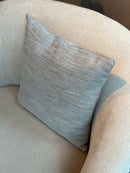 Kussen van lichtgrijze linnen stof - 40x40 cm