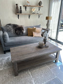 Salontafel van vergrijsd hout - 140x170 cm