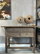 Houten sidetable - 45cmx90cmx1,20m