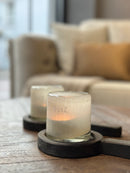 Dutz Collection Cilindervaas/windlicht beige H7xD7 cm