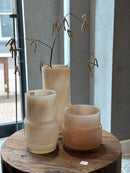 DutZ Collecion vaas Fenn beige - H30 x D17 cm